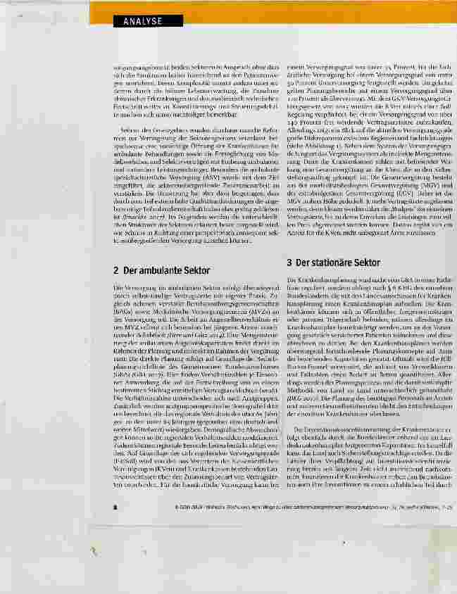 Vorschauseite 2: Wege zu einer sektorenübergreifenden Versorgungsplanung