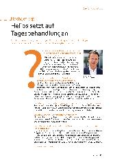 Vorschauseite 1: Helios setzt auf Tagesbehandlungen