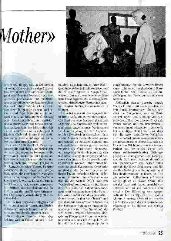 Vorschauseite 2: Die erste weisse Queen Mother Verena Fiechter