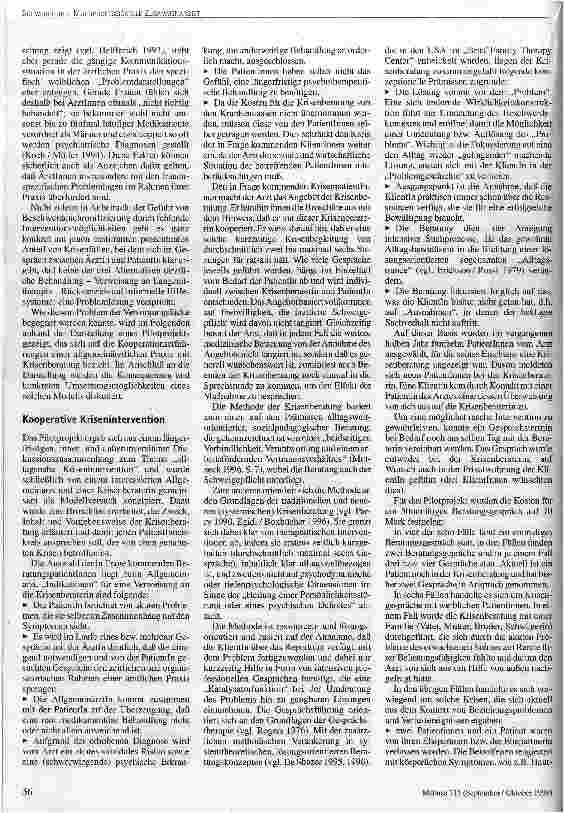 Vorschauseite 3: Kooperative Krisenintervention Allgemeinarztpraxen und Krisenberatung