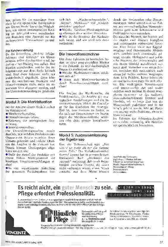 Vorschauseite 3: In kurzen Schritten weit gedacht Die 8-Stunden Unternehmensanalyse