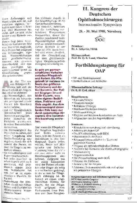 Vorschauseite 4: Die Rolle der Pflegekraft Ihre Definition und die Funktion ihrer wechselseitigen Beziehung zu Patienten