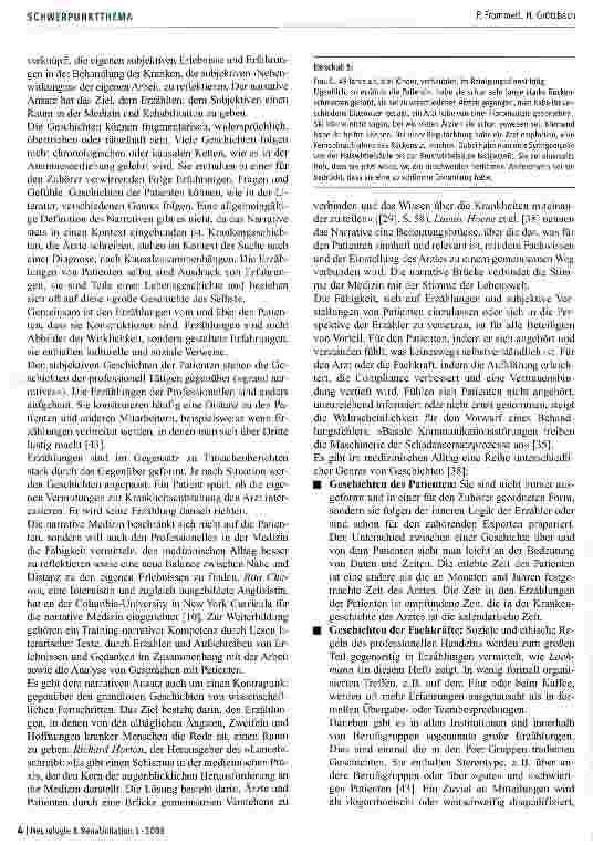Vorschauseite 2: Das Narrative in der Neurorehabilitation