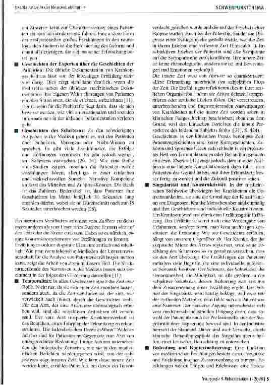 Vorschauseite 3: Das Narrative in der Neurorehabilitation