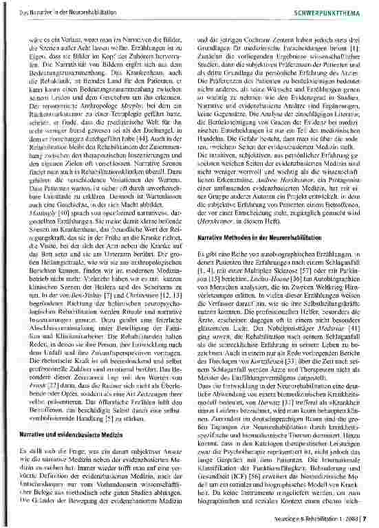 Vorschauseite 5: Das Narrative in der Neurorehabilitation