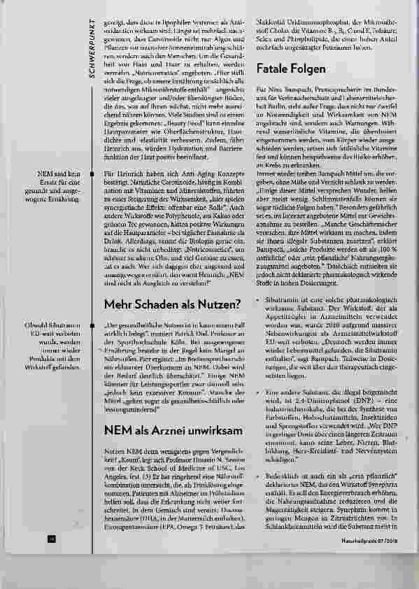 Vorschauseite 2: Wie viel Schönheit kann man essen?