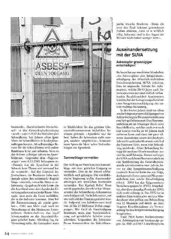 Vorschauseite 4: Zeitbombe Asbest Von der Wunderfaser zum tödlichen Staub