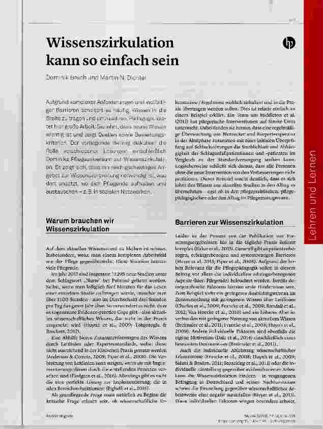 Vorschauseite 1: Wissenszirkulation kann so einfach sein