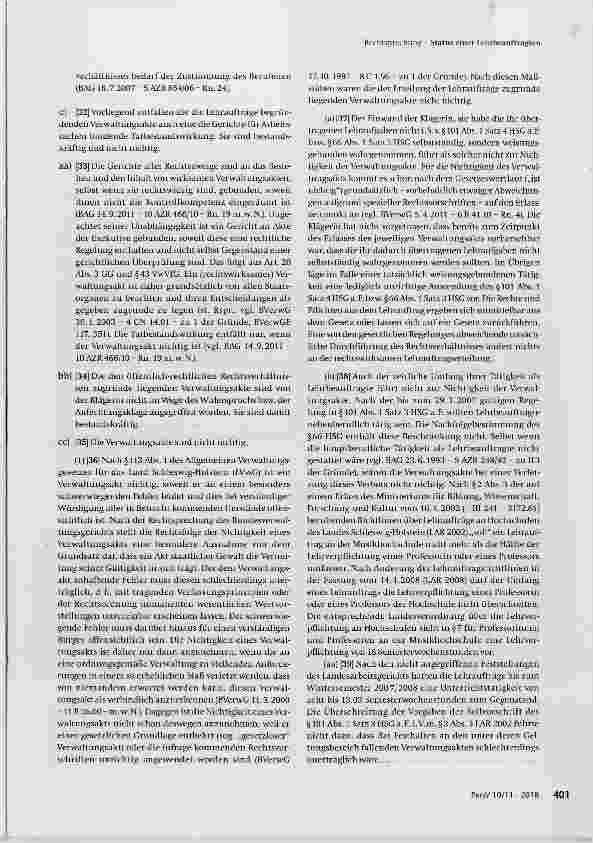 Vorschauseite 4: Status einer Lehrbeauftragten