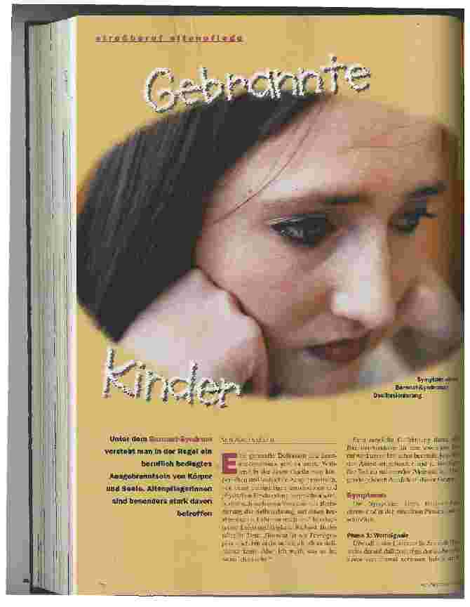 Vorschauseite 1: Gebrannte Kinder Streßberuf Altenpflege