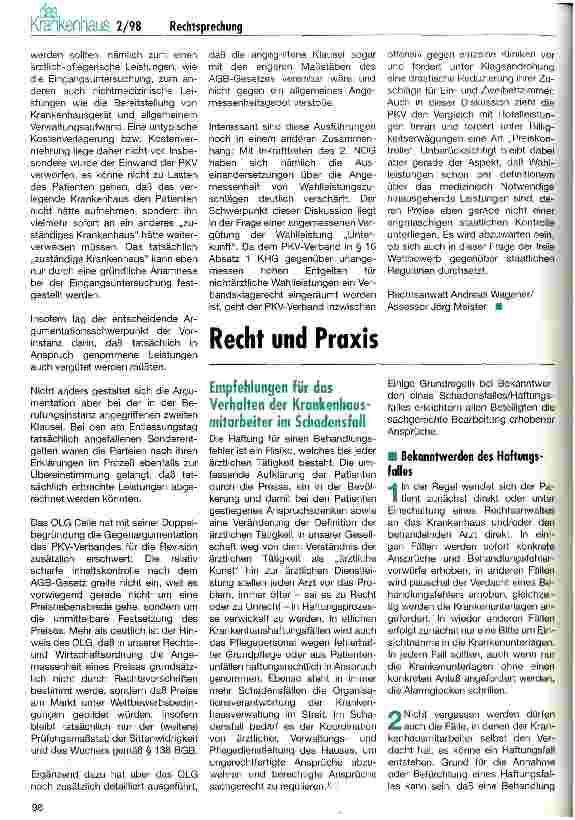 Vorschauseite 3: Rechtsprechung: Allgemeine Vertragsbedingungen