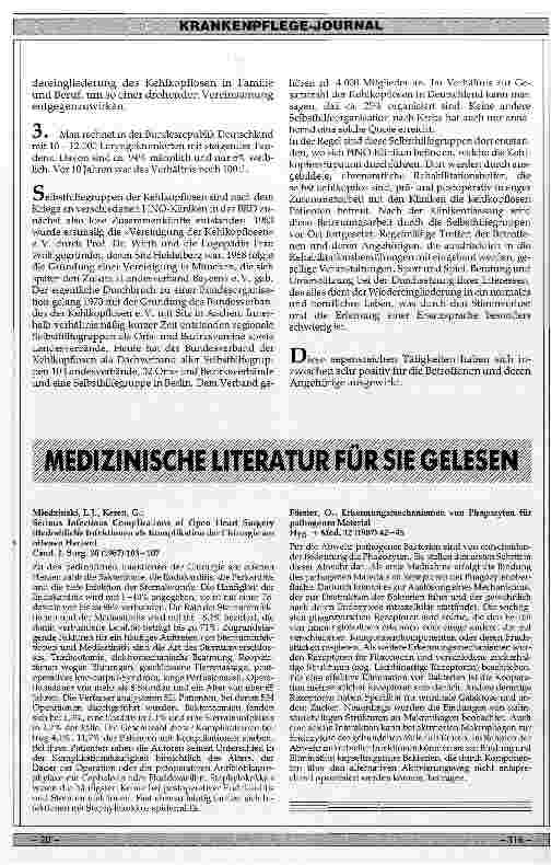 Vorschauseite 2: Schwierigkeiten und Möglichkeiten bei der Behandlung der Laryngetomie /// Erfahrungsbericht eines Patienten