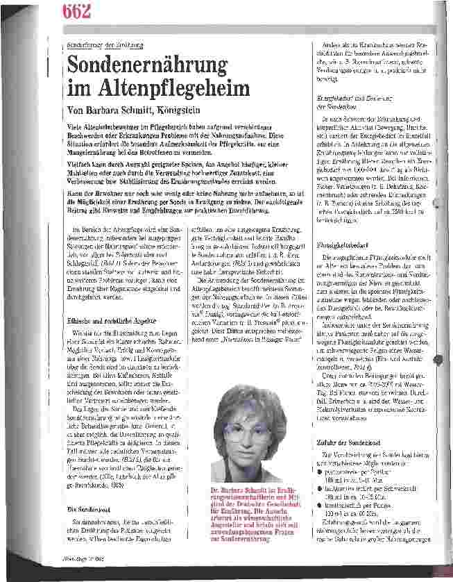 Vorschauseite 1: Sonderformen der Ernährung: Sondenernährung im Altenpflegeheim