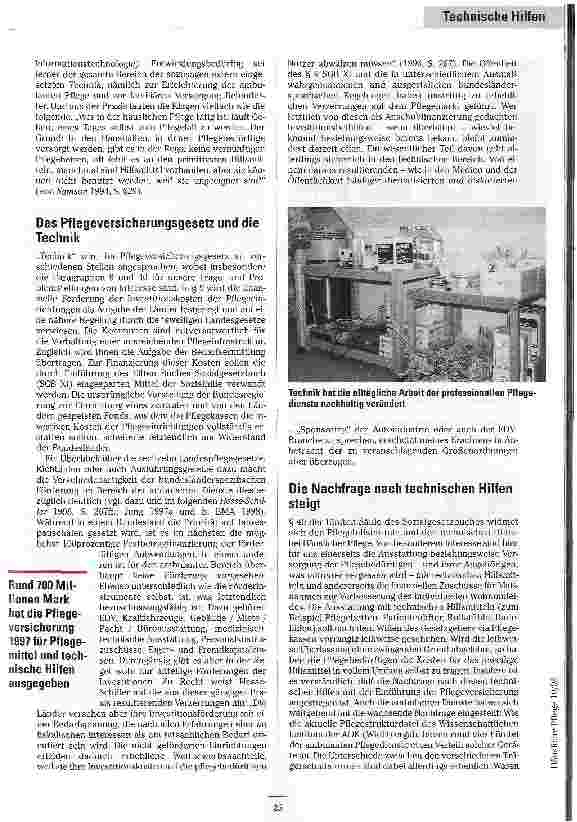 Vorschauseite 2: High Tech im Wohnzimmer Technikeinsatz und Innovationspotentiale in der Häuslichen Pflege