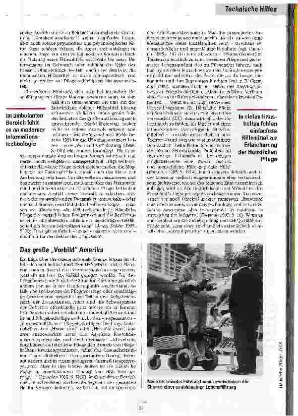 Vorschauseite 4: High Tech im Wohnzimmer Technikeinsatz und Innovationspotentiale in der Häuslichen Pflege