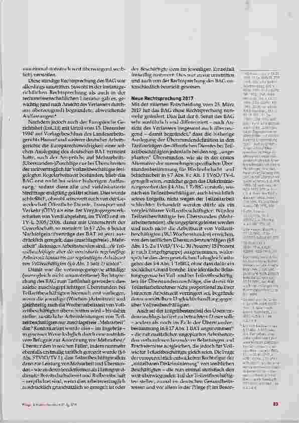 Vorschauseite 2: Überstunden im Schichtdienst Neues aus Erfurt, Teil 2
