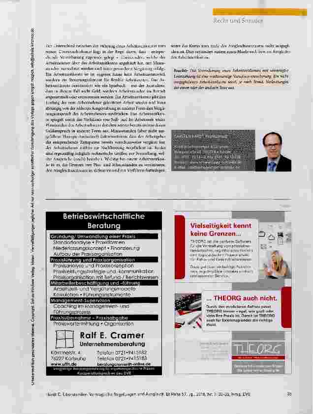 Vorschauseite 4: Recht und Soziales Überstunden: Vertragliche Regelungen und Ausgleich