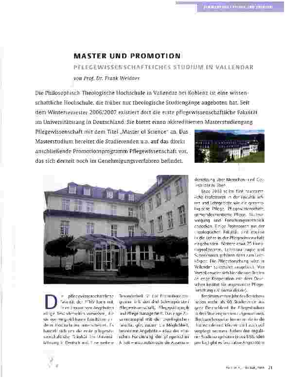 Vorschauseite 1: MASTER UND PROMOTION