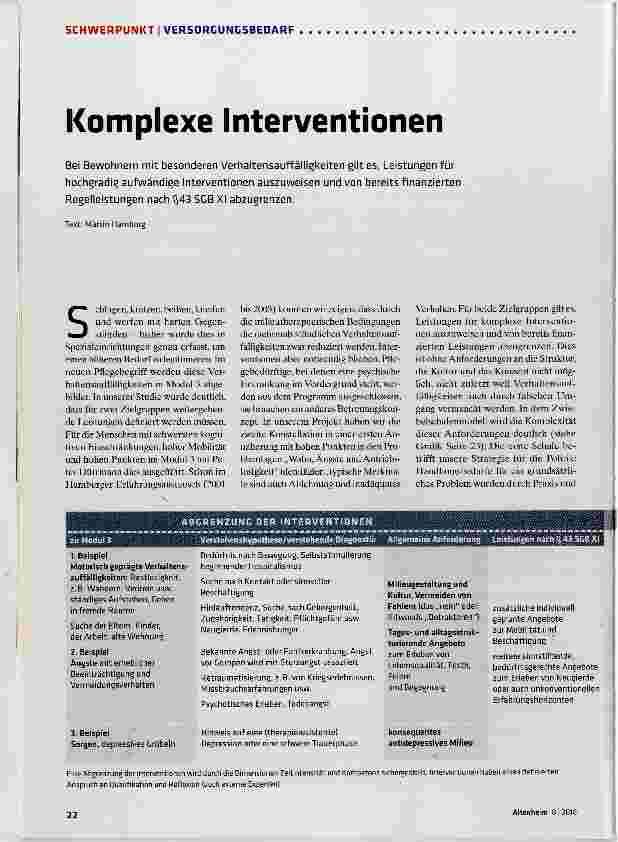 Vorschauseite 1: Komplexe Interventionen