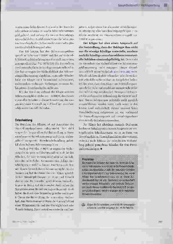 Vorschauseite 2: Unterlassener Test auf Borreliose