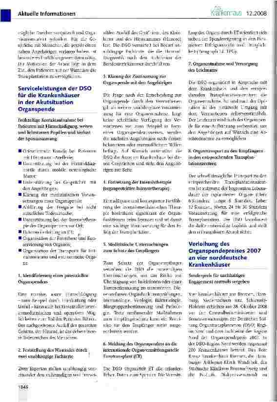 Vorschauseite 2: Deutsche Stiftung Organtransplantation
