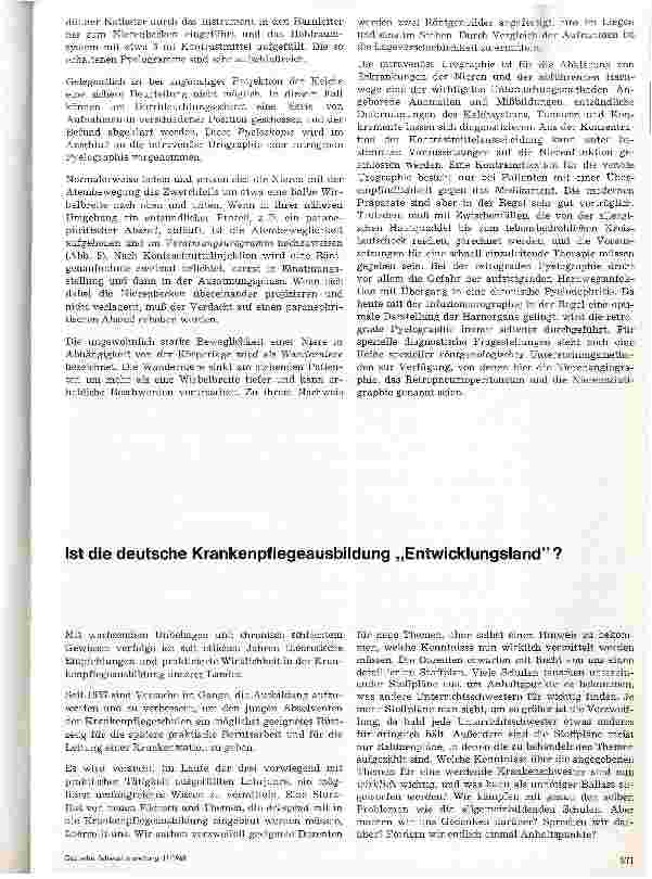 Vorschauseite 1: Ist die deutsche Krankenpflegeausbildung Entwicklungsland?