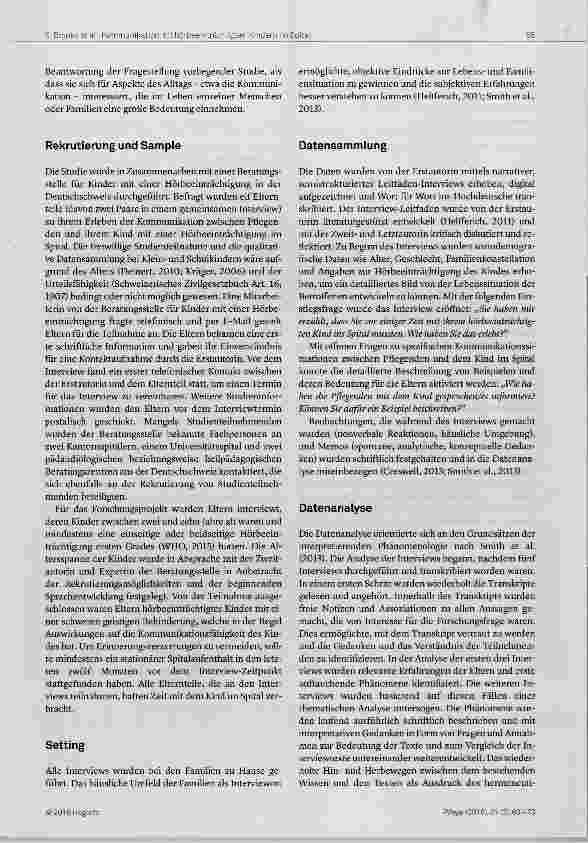 Vorschauseite 3: Das Kind mit einer Hörbeeinträchtigung im Spital