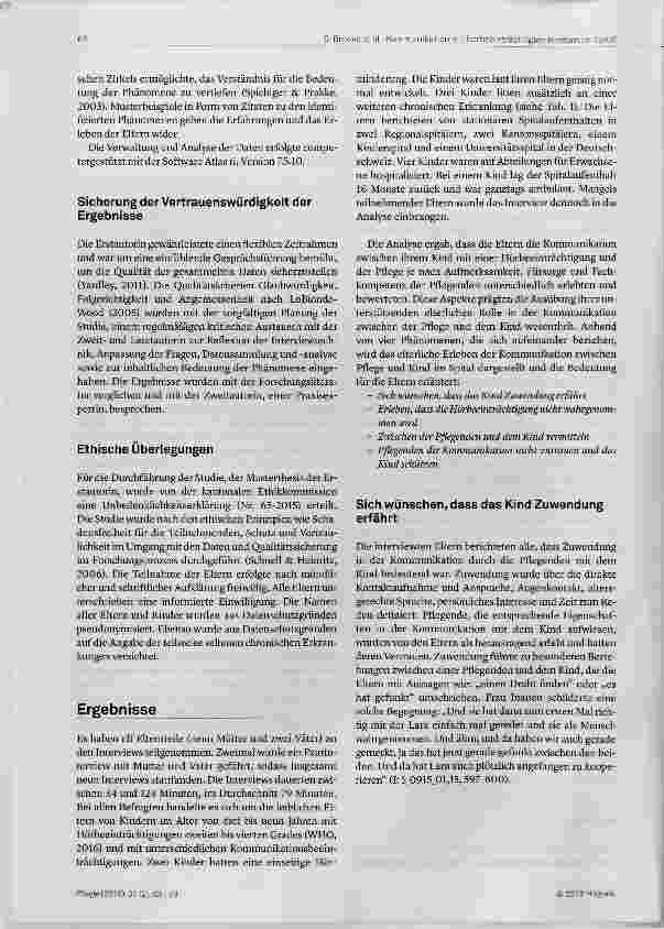 Vorschauseite 4: Das Kind mit einer Hörbeeinträchtigung im Spital