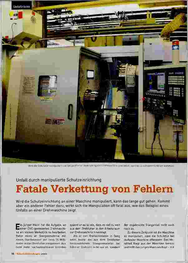 Vorschauseite 1: Fatale Verkettung von Fehlern