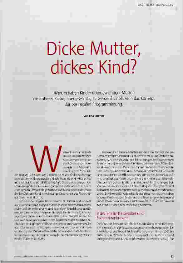 Vorschauseite 2: Dicke Mutter, dickes Kind?