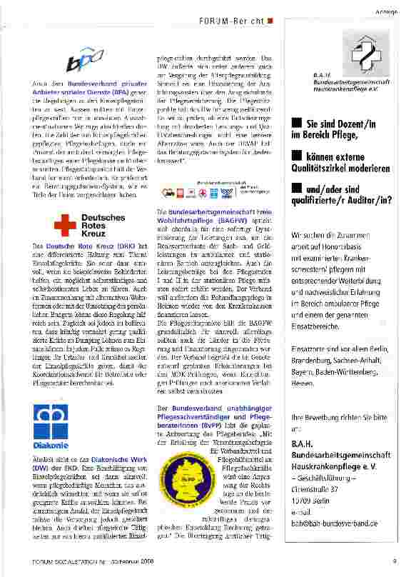 Vorschauseite 2: Gerangel um Pflegestützpunkte