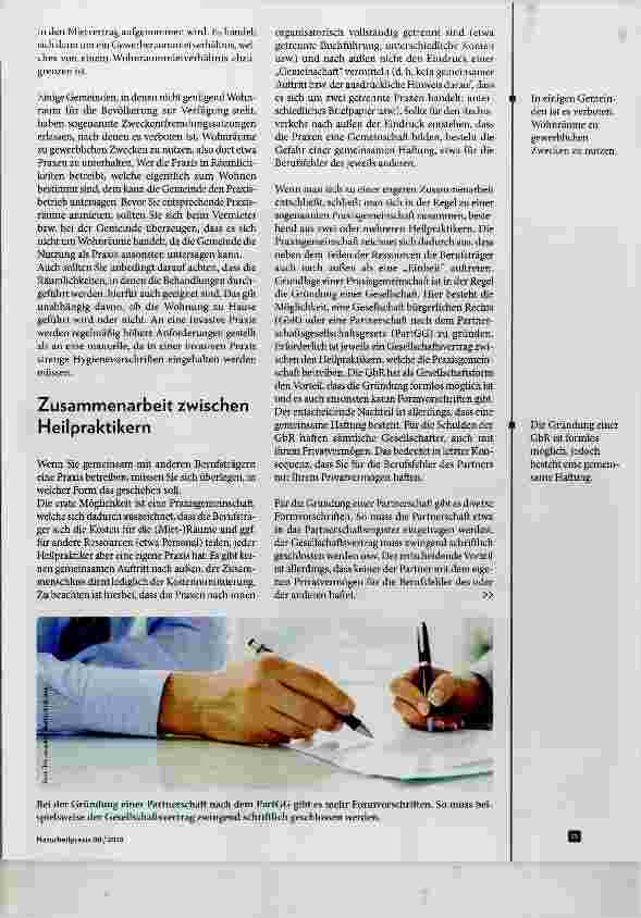 Vorschauseite 2: Der Betrieb einer Naturheilpraxis aus juristischer Sicht