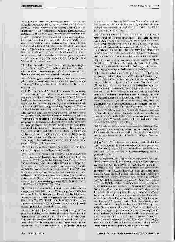 Vorschauseite 4: Kündigung beharrliche Arbeitsverweigerung
