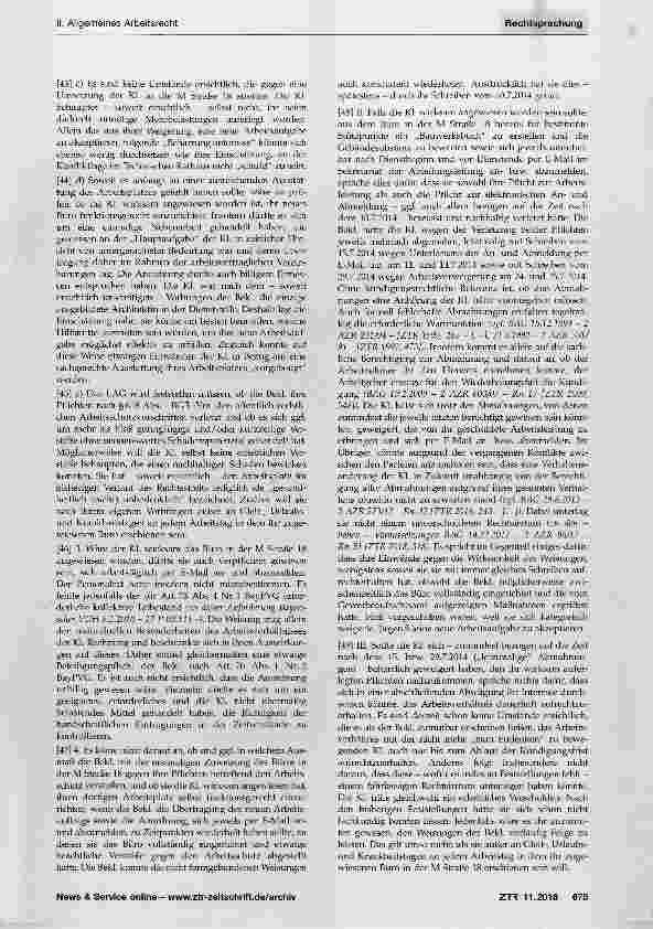 Vorschauseite 5: Kündigung beharrliche Arbeitsverweigerung