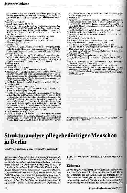 Vorschauseite 5: Pflegebedürftige alte Menschen in der Gemeinde Geschichte - Situationen - Perspektiven