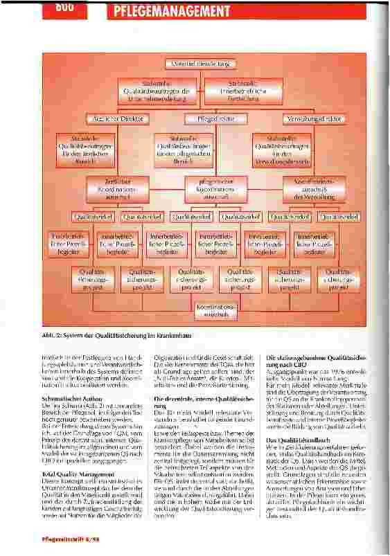 Vorschauseite 4: Die Pflege übernimmt häufig die Vorreiterrolle eines Alleinkämpfers System der Qualitätssicherung im Krankenhaus