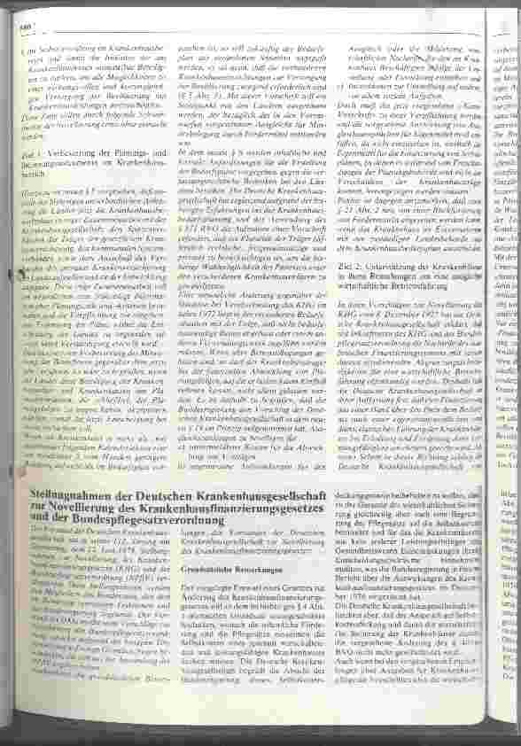 Vorschauseite 4: Die wirtschaftliche Sicherung der Krankenhäuser aus heutiger Sicht