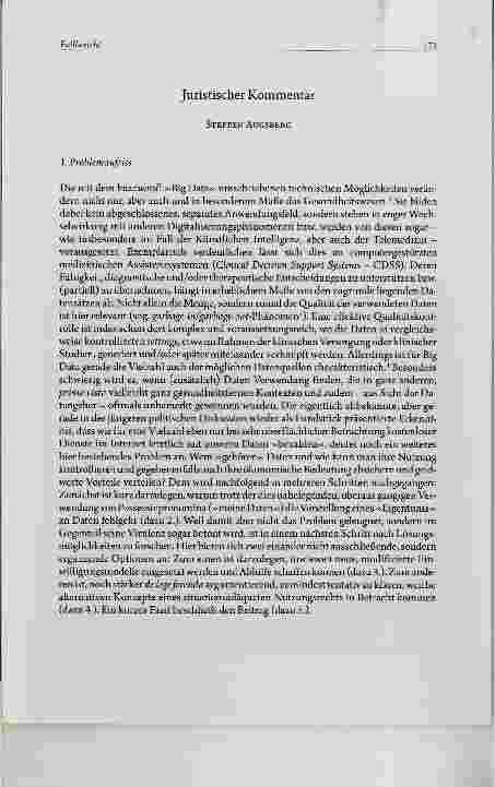 Vorschauseite 5: Sammlung und Nutzung klinischer Patientendaten als Grundlage computergestützter klinischer Assistenzsysteme