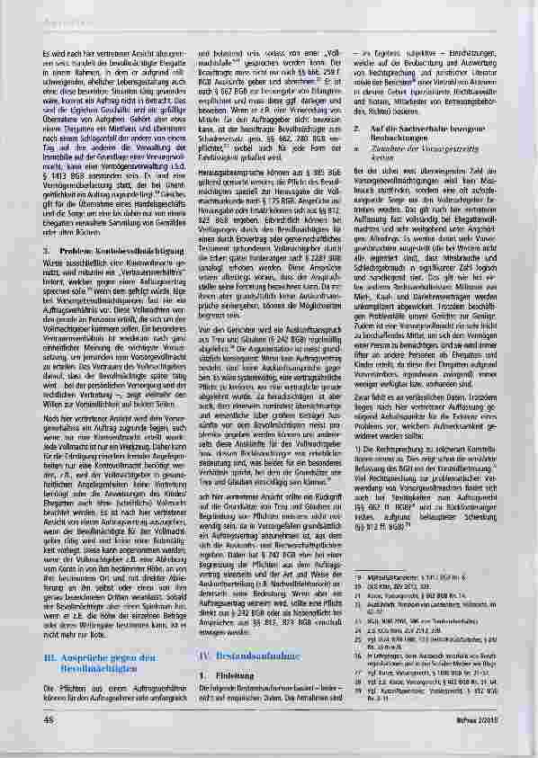 Vorschauseite 2: Tätigkeit des Vorsorgebevollmächtigten aus anwaltlicher Sicht