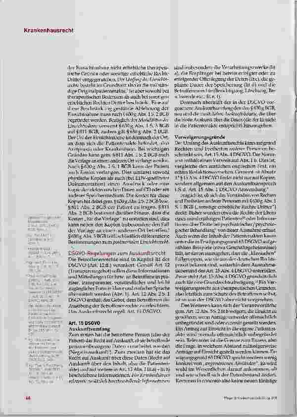 Vorschauseite 2: EU-Datenschutzgrundverordnung: Bedeutung für Patientenakten