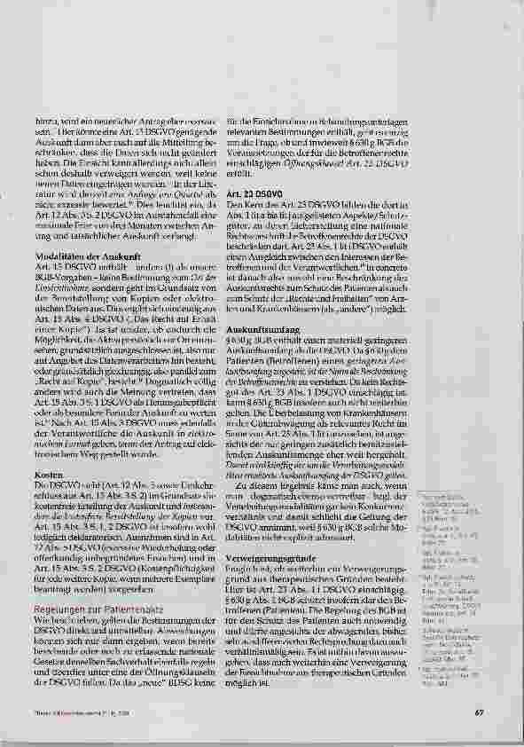 Vorschauseite 3: EU-Datenschutzgrundverordnung: Bedeutung für Patientenakten