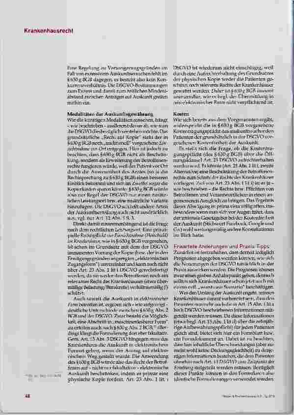 Vorschauseite 4: EU-Datenschutzgrundverordnung: Bedeutung für Patientenakten
