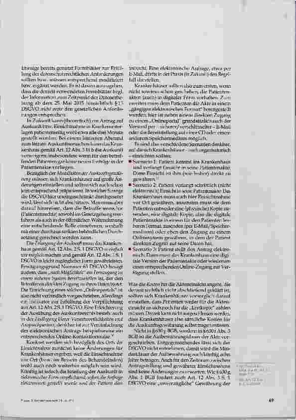 Vorschauseite 5: EU-Datenschutzgrundverordnung: Bedeutung für Patientenakten