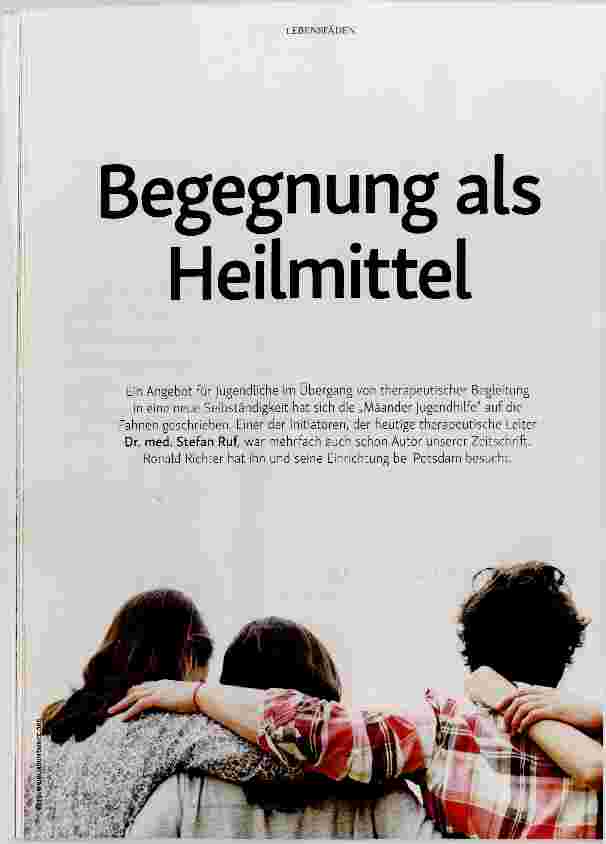 Vorschauseite 1: Begegnung als Heilmittel