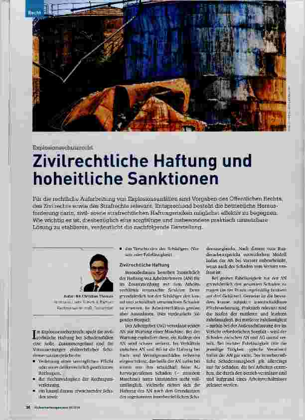Vorschauseite 1: Zivilrechtliche Haftung und hoheitliche Sanktionen