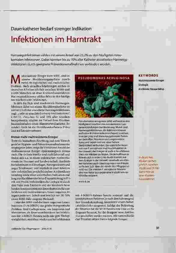 Vorschauseite 1: Infektionen im Harntrakt