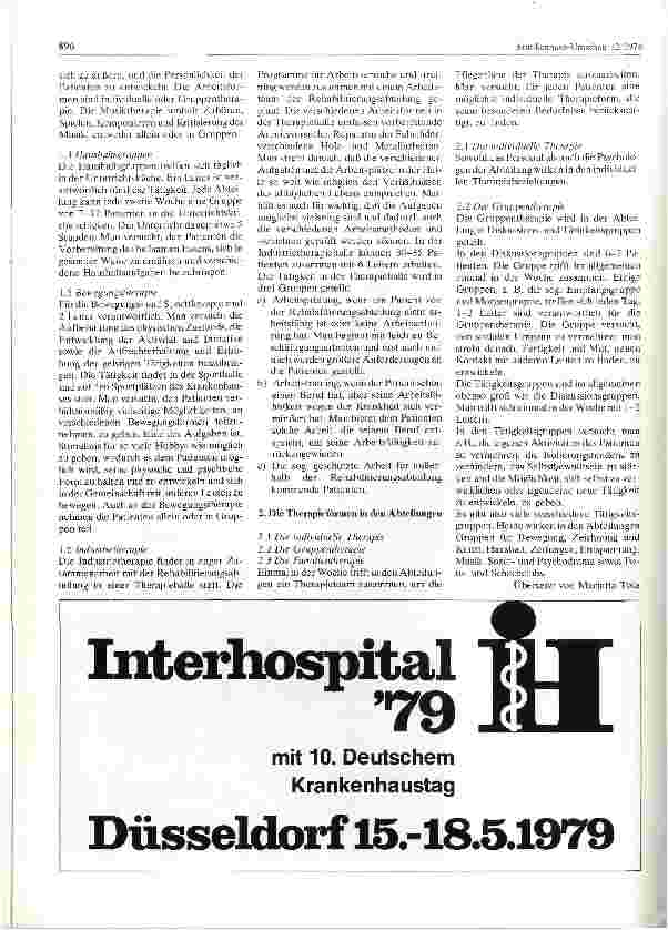 Vorschauseite 2: Die Therapieformen im Törnävä Krankenhaus Psychiatrie