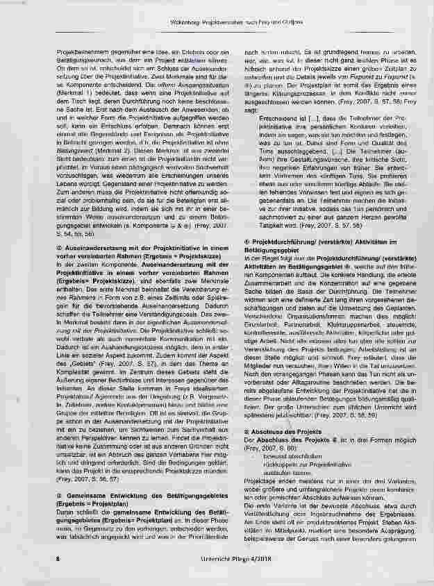 Vorschauseite 2: Projektverstehen nach Frey und Gudjons