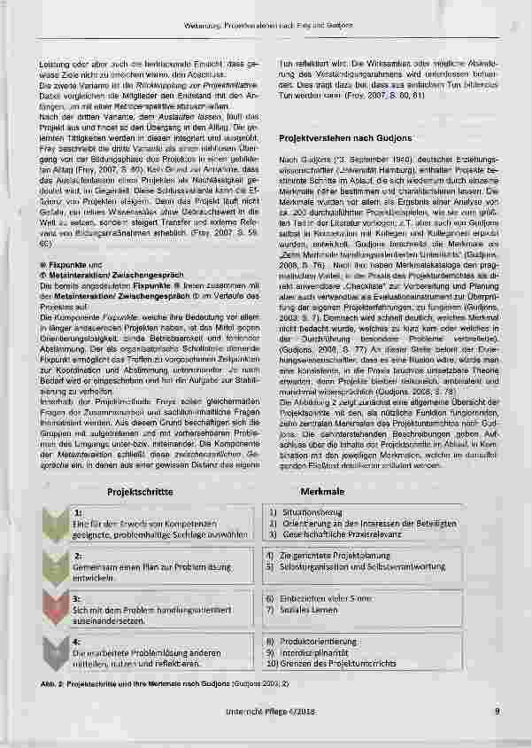 Vorschauseite 3: Projektverstehen nach Frey und Gudjons