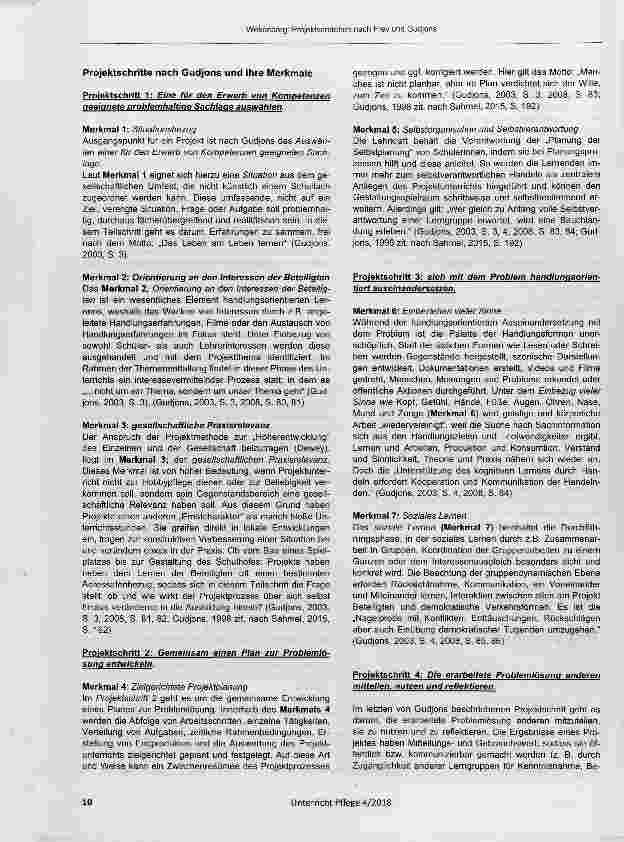 Vorschauseite 4: Projektverstehen nach Frey und Gudjons